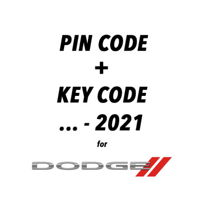 Kod pin i kod klucza do Dodge do 2021 r.