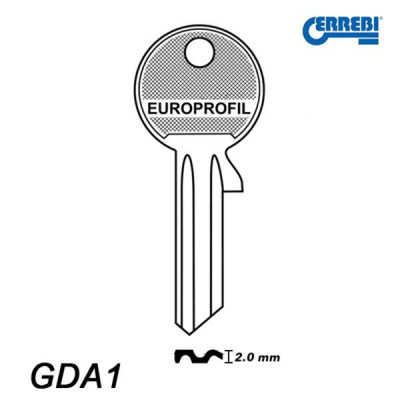 Errebi 012 - klucz surowy - GDA1 okrągły