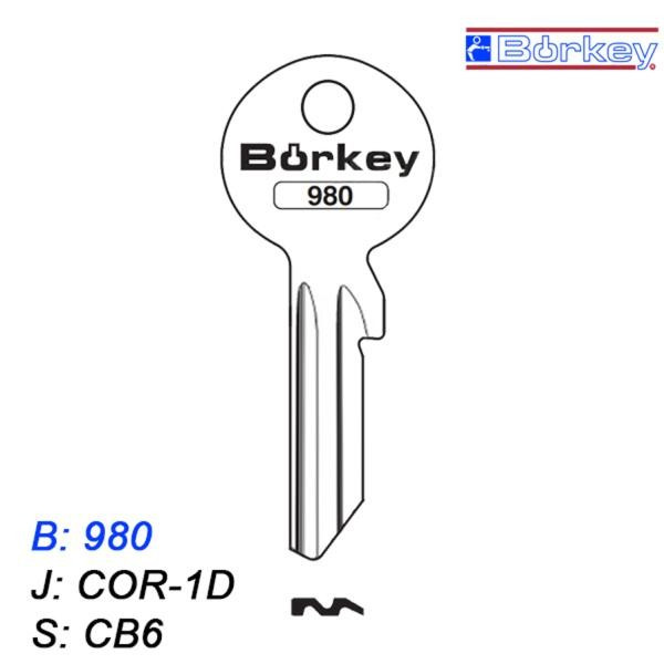 KMB009 - klucz surowy - Borkey 980