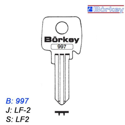 KMB010 - klucz surowy - Borkey 997