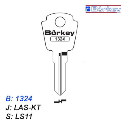 KMB015 - klucz surowy - Borkey 1324