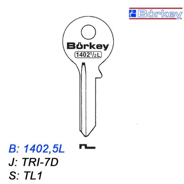 KMB017 - klucz surowy - Borkey 1402,5L