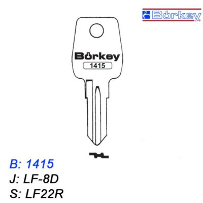 KMB019 - klucz surowy - Borkey 1415