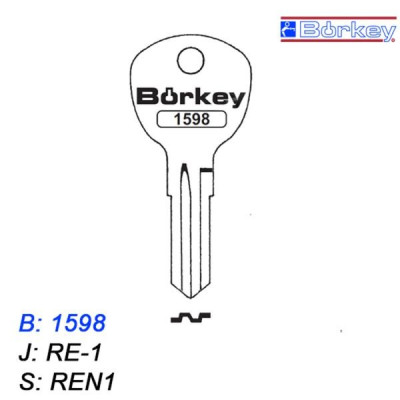 KMB024 - klucz surowy - Borkey 1598
