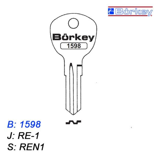 KMB024 - klucz surowy - Borkey 1598