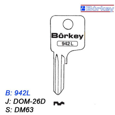 KMB050 - klucz surowy - Borkey 942L