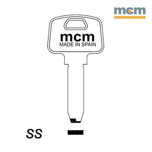 Mieszkaniowy 084 - klucz surowy mosiężny - MCM - SS
