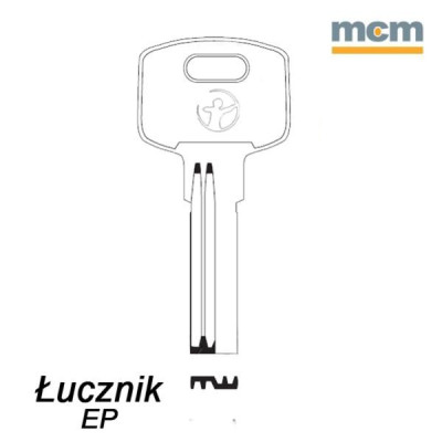 Mieszkaniowy 086 - klucz surowy mosiężny - Łucznik EP