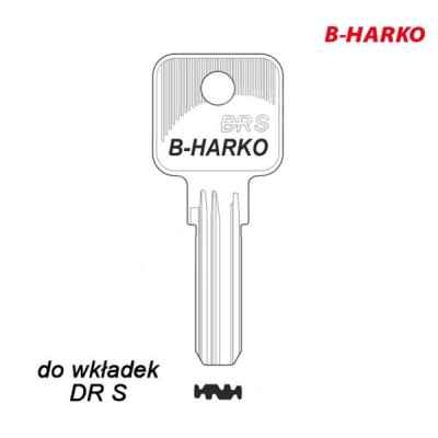 Mieszkaniowy 094 - klucz surowy - B-Harko do wkładki DR Strong