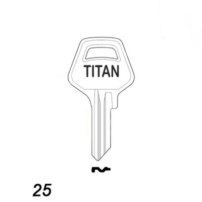 Mieszkaniowy 158 - klucz surowy - Titan 25 mm
