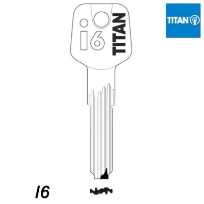 Mieszkaniowy 160 - klucz surowy mosiężny - Titan I6