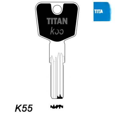 Mieszkaniowy 166 - klucz surowy mosiężny - Titan K55