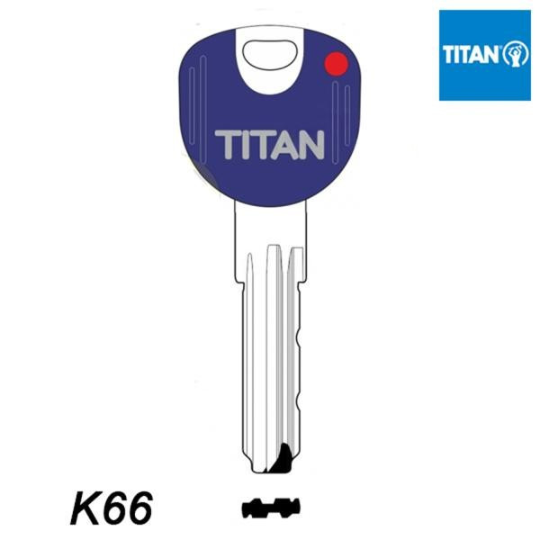 Mieszkaniowy 168 - klucz surowy mosiężny - Titan K66