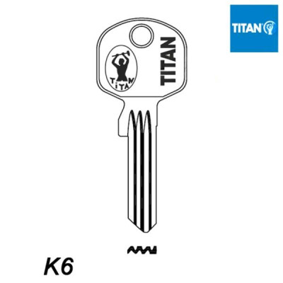 Mieszkaniowy 172 - klucz surowy mosiężny - Titan K6