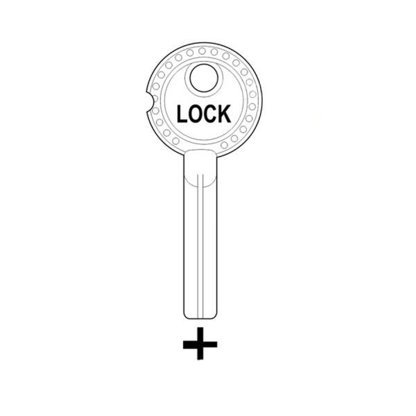 Mieszkaniowy 195 - klucz surowy - krzyżowy LOCK