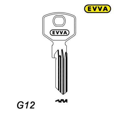 Mieszkaniowy 222 - klucz surowy - EVVA G12