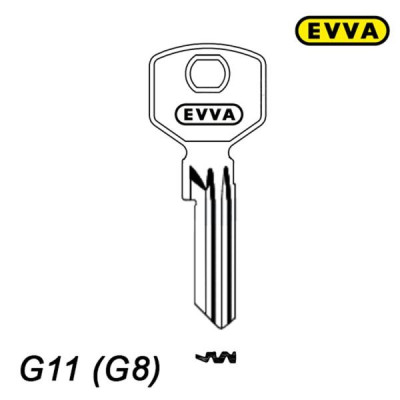 Mieszkaniowy 221 - klucz surowy - EVVA G11 (G8)