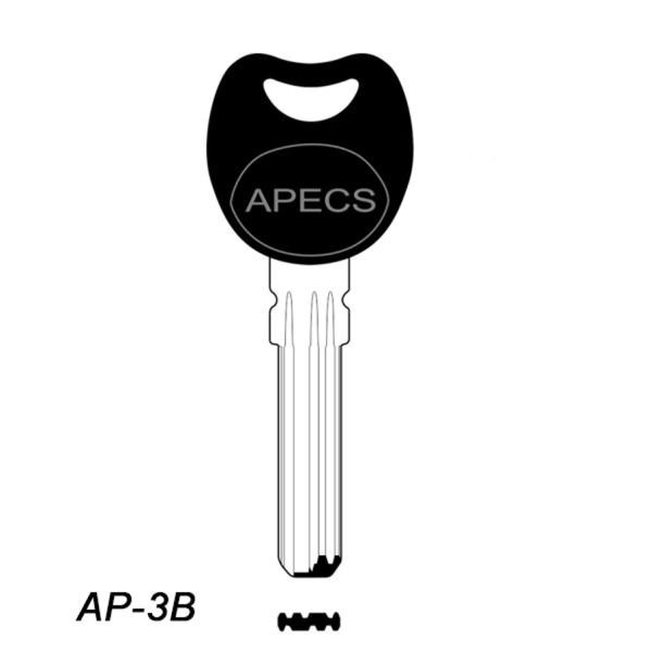 Mieszkaniowy 258 - klucz surowy mosiężny - APECS (M&D) AP-3B