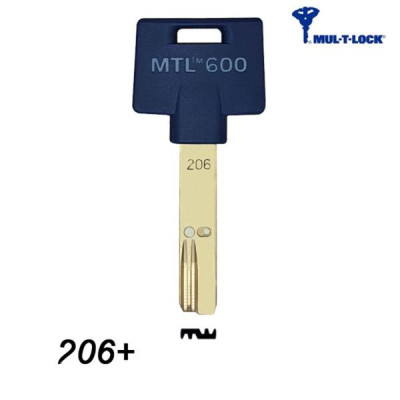 Mul-T-Lock 206+ MTL600 - klucz surowy