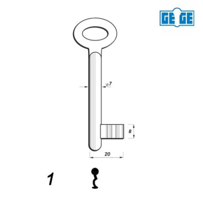 Numerowany GE-GE / LOB 01 - klucz surowy