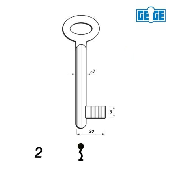 Numerowany GE-GE / LOB 02 - klucz surowy