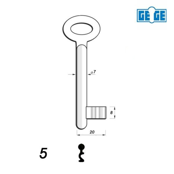 Numerowany GE-GE / LOB 05 - klucz surowy