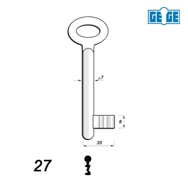 Numerowany GE-GE / LOB 27 - klucz surowy