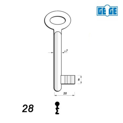 Numerowany GE-GE / LOB 28 - klucz surowy