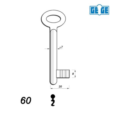 Numerowany GE-GE / LOB 60 - klucz surowy