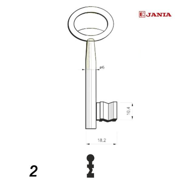 Numerowany Jania 002 - klucz surowy