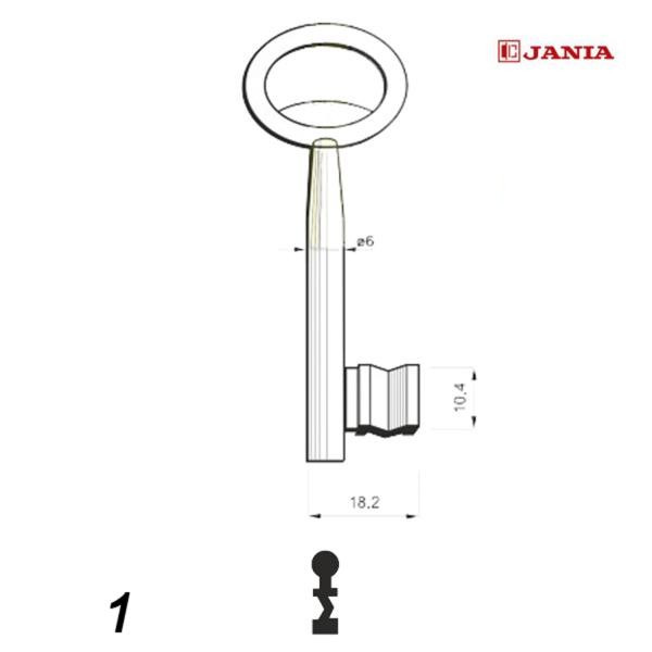 Numerowany Jania 001 - klucz surowy