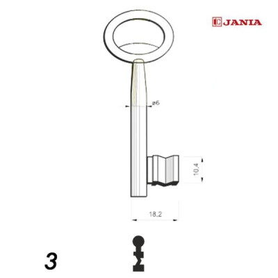 Numerowany Jania 003 - klucz surowy
