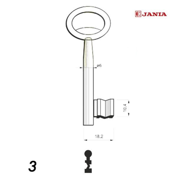 Numerowany Jania 003 - klucz surowy
