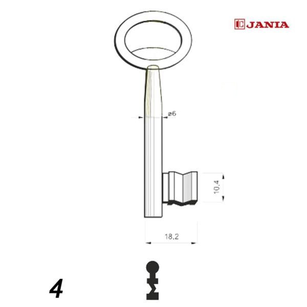 Numerowany Jania 004 - klucz surowy