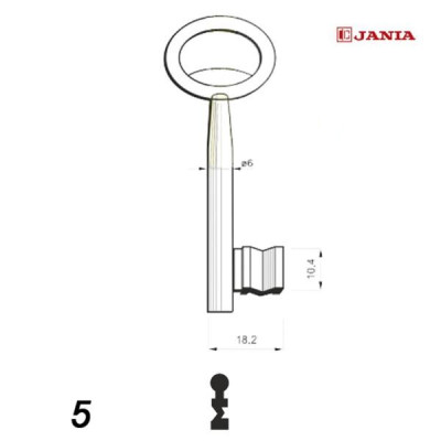 Numerowany Jania 005 - klucz surowy