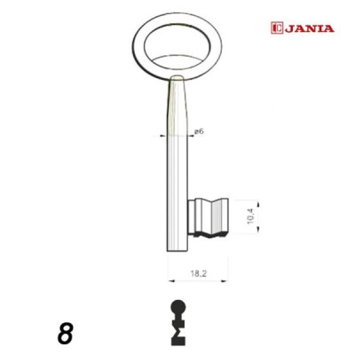 Numerowany Jania 008 - klucz surowy