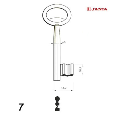 Numerowany Jania 007 - klucz surowy
