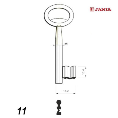 Numerowany Jania 011 - klucz surowy