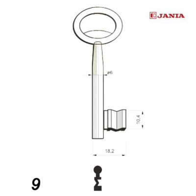 Numerowany Jania 009 - klucz surowy