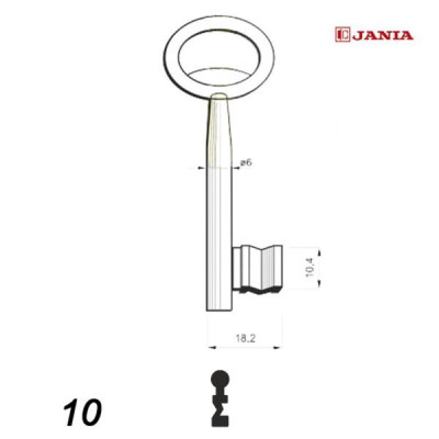 Numerowany Jania 010 - klucz surowy