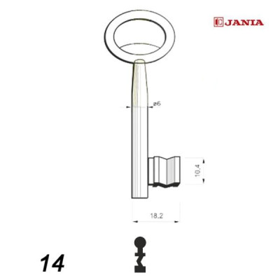 Numerowany Jania 014 - klucz surowy