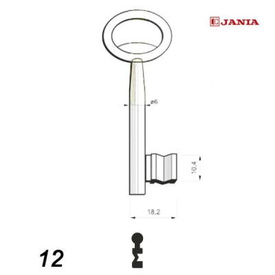 Numerowany Jania 012 - klucz surowy