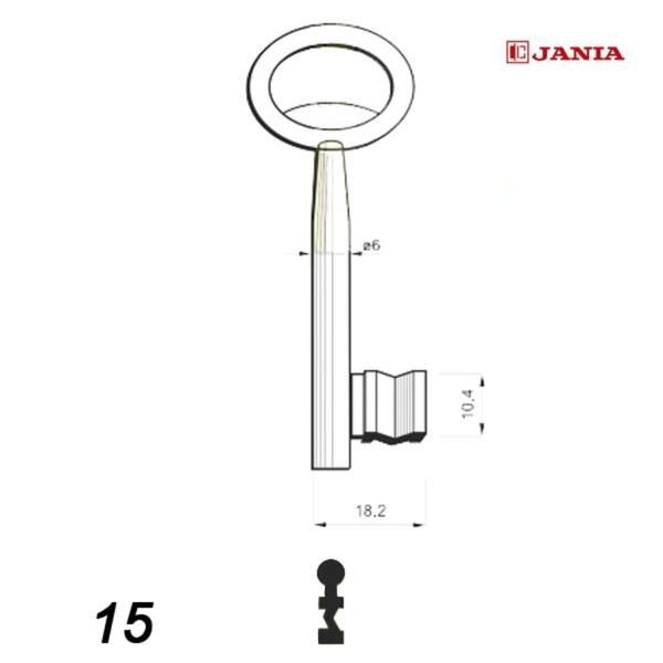 Numerowany Jania 015 - klucz surowy