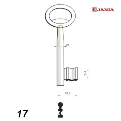 Numerowany Jania 017 - klucz surowy