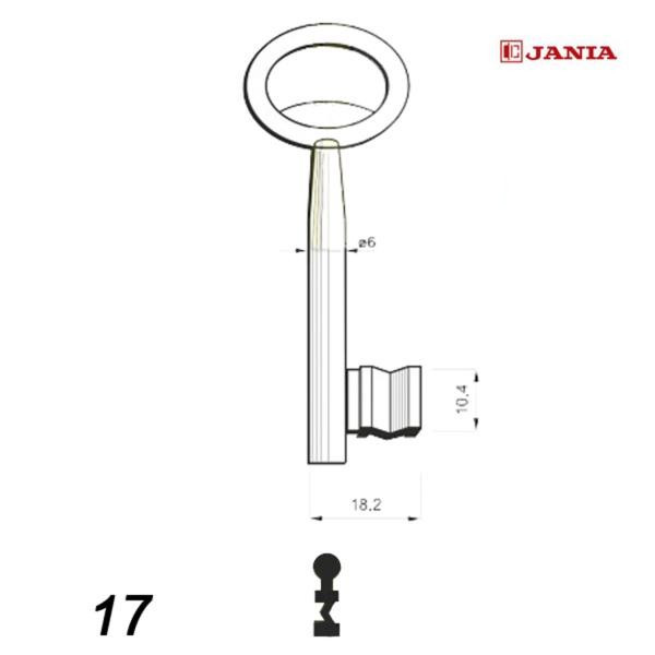 Numerowany Jania 017 - klucz surowy