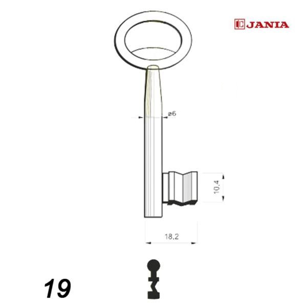 Numerowany Jania 019 - klucz surowy