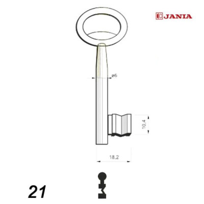 Numerowany Jania 021 - klucz surowy