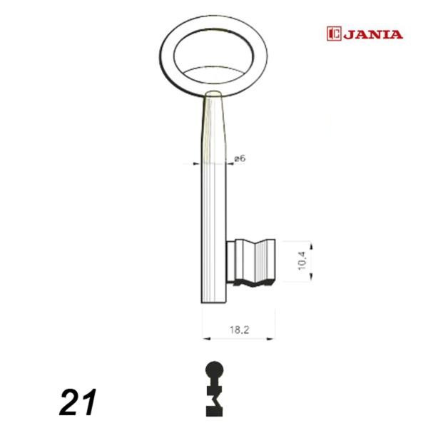 Numerowany Jania 021 - klucz surowy