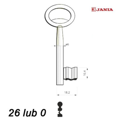 Numerowany Jania 026 - klucz surowy