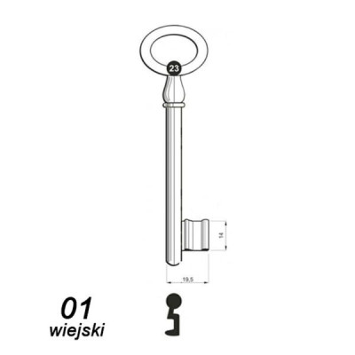 Numerowany Wiejski 01 - klucz surowy